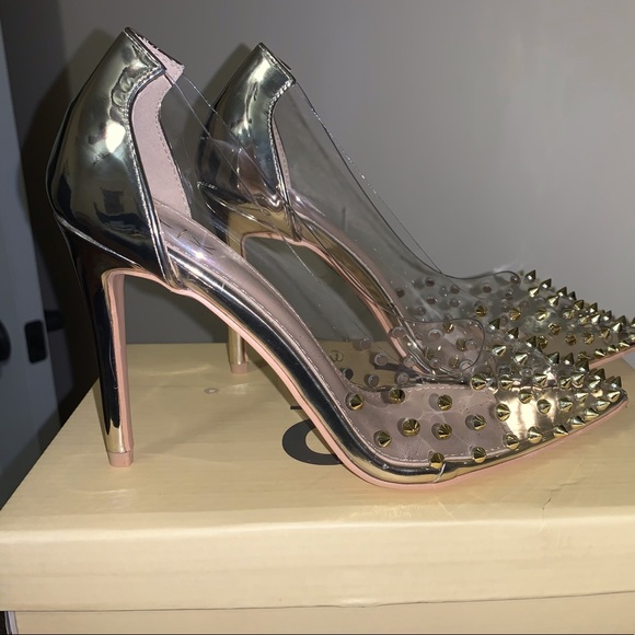 Yoki Gold & Clear Pump - size 7 BRAND NEW - Picture 2 of 9